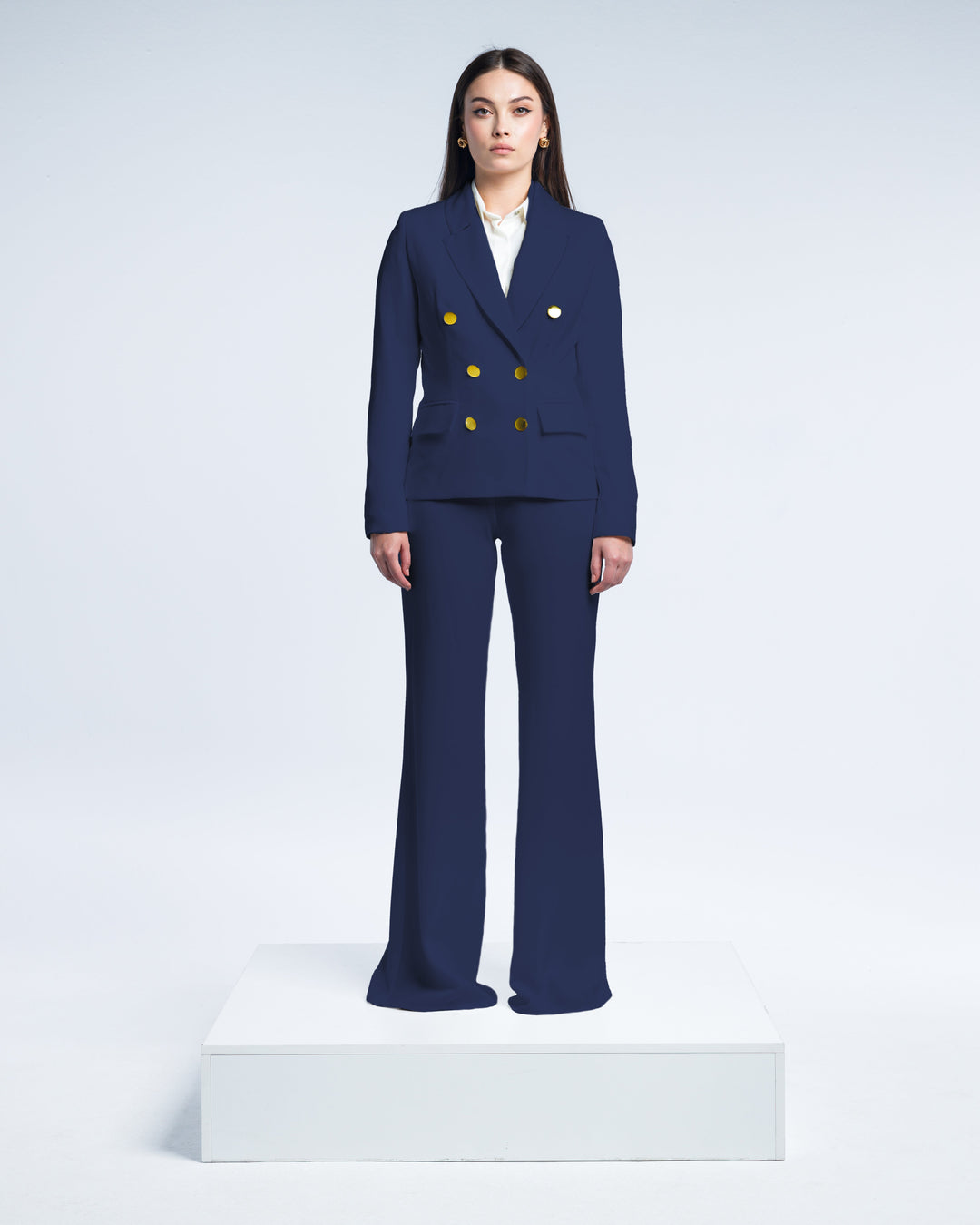 TEXTURED DOUBLE-BREASTED SUIT