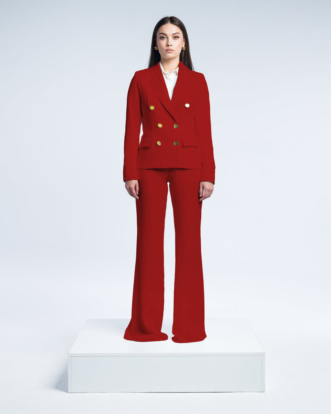 TEXTURED DOUBLE-BREASTED SUIT