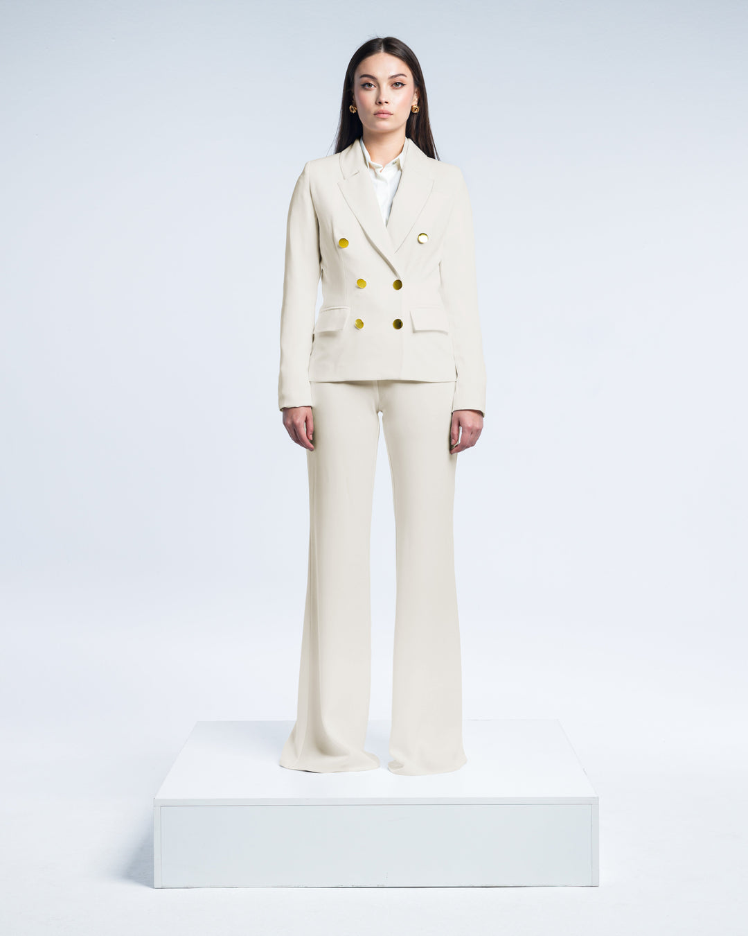 TEXTURED DOUBLE-BREASTED SUIT