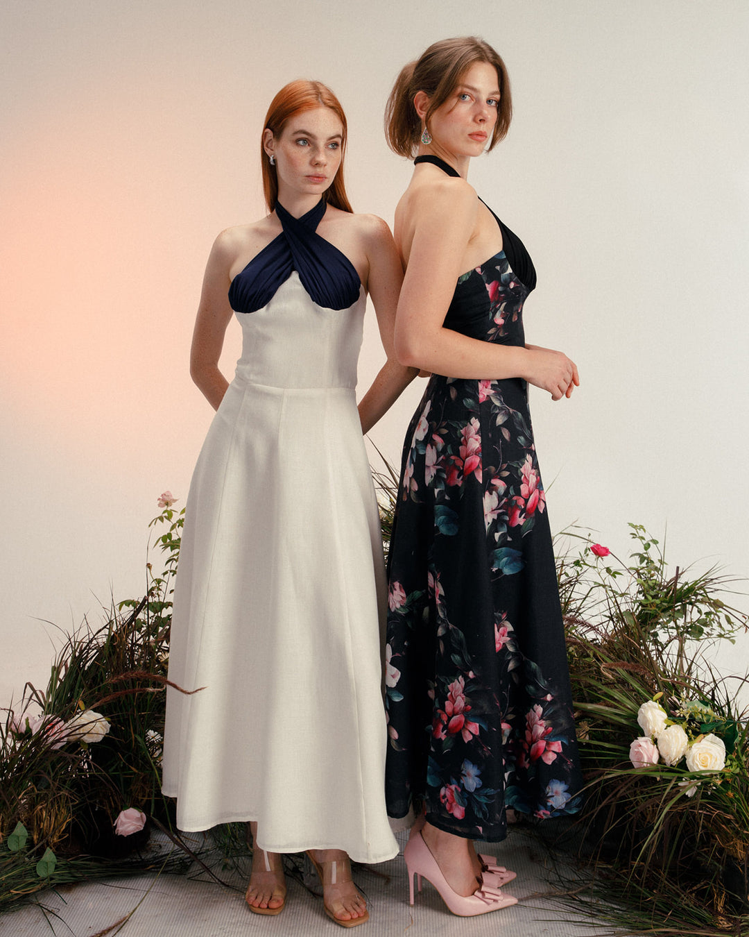 فستان بيلي الكتاني المزهر