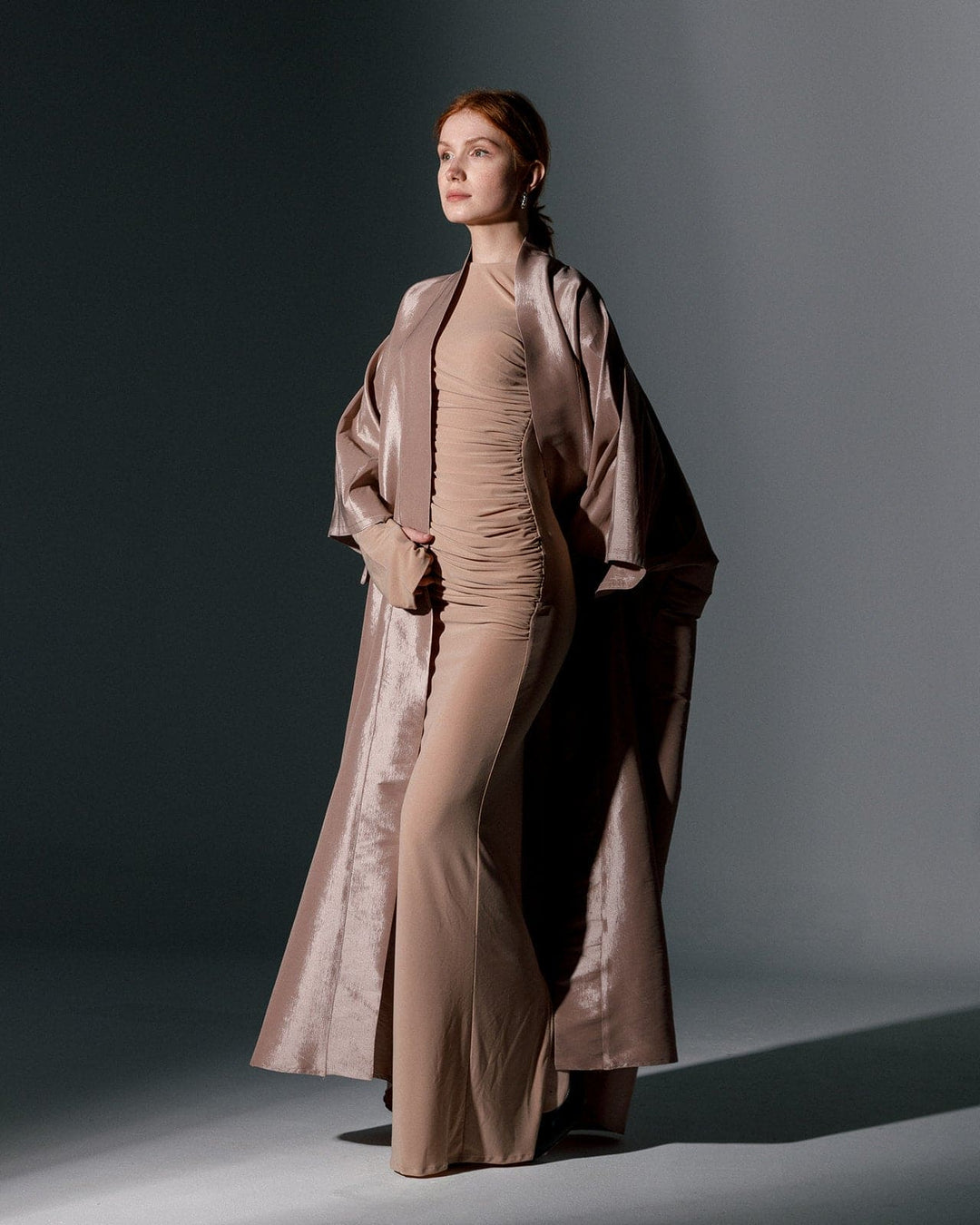 غطاء كيمونو واسع من الأورجانزا