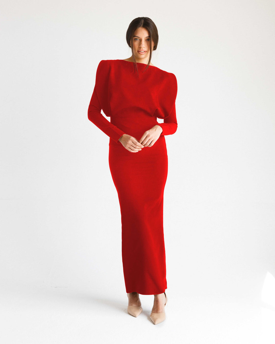 فستان كريب سفا المطرز