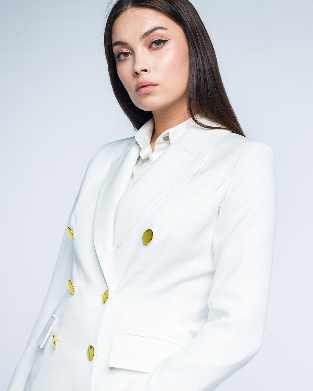 TEXTURED DOUBLE-BREASTED SUIT