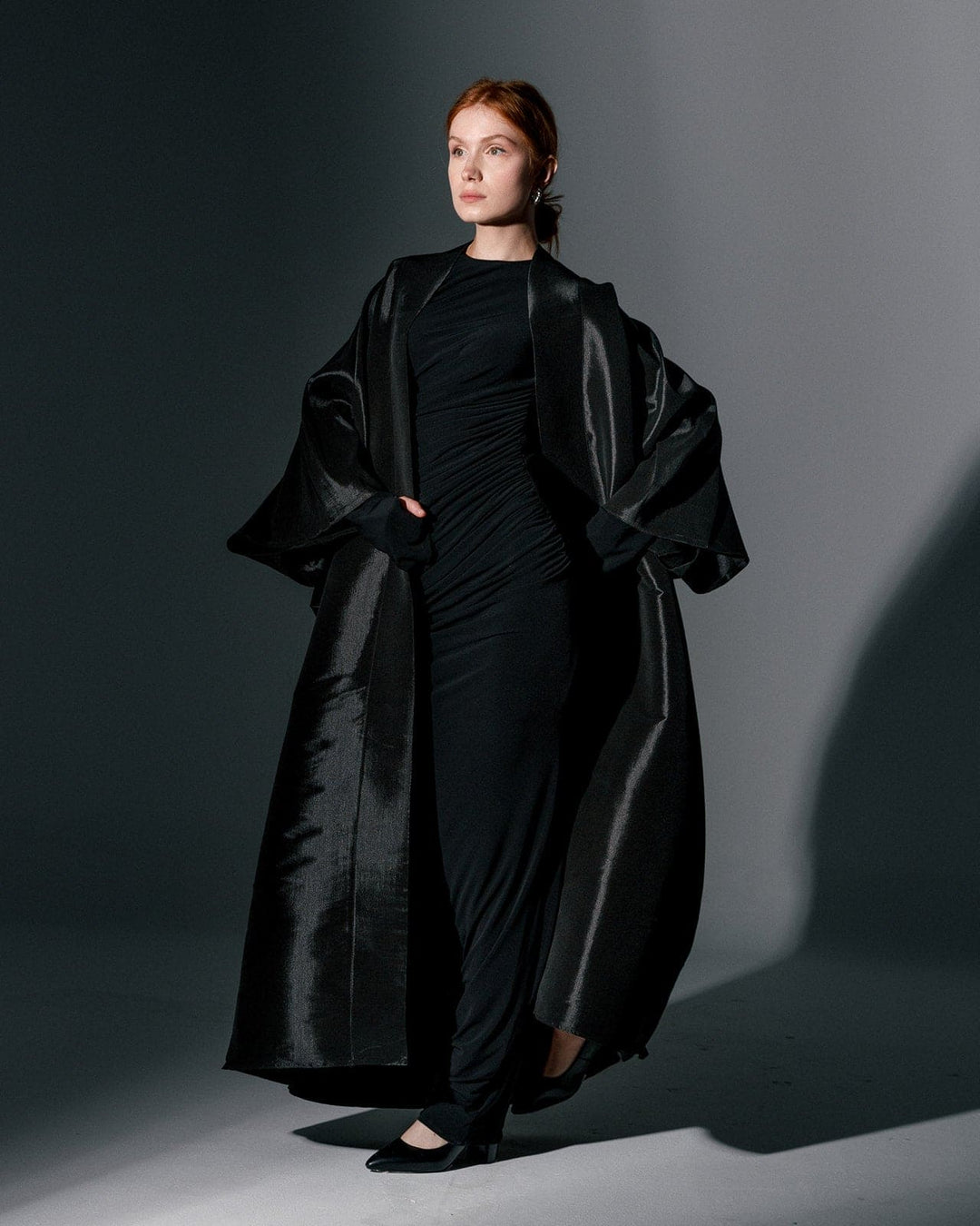 غطاء كيمونو واسع من الأورجانزا