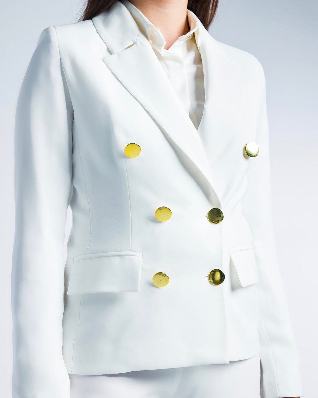 TEXTURED DOUBLE-BREASTED SUIT