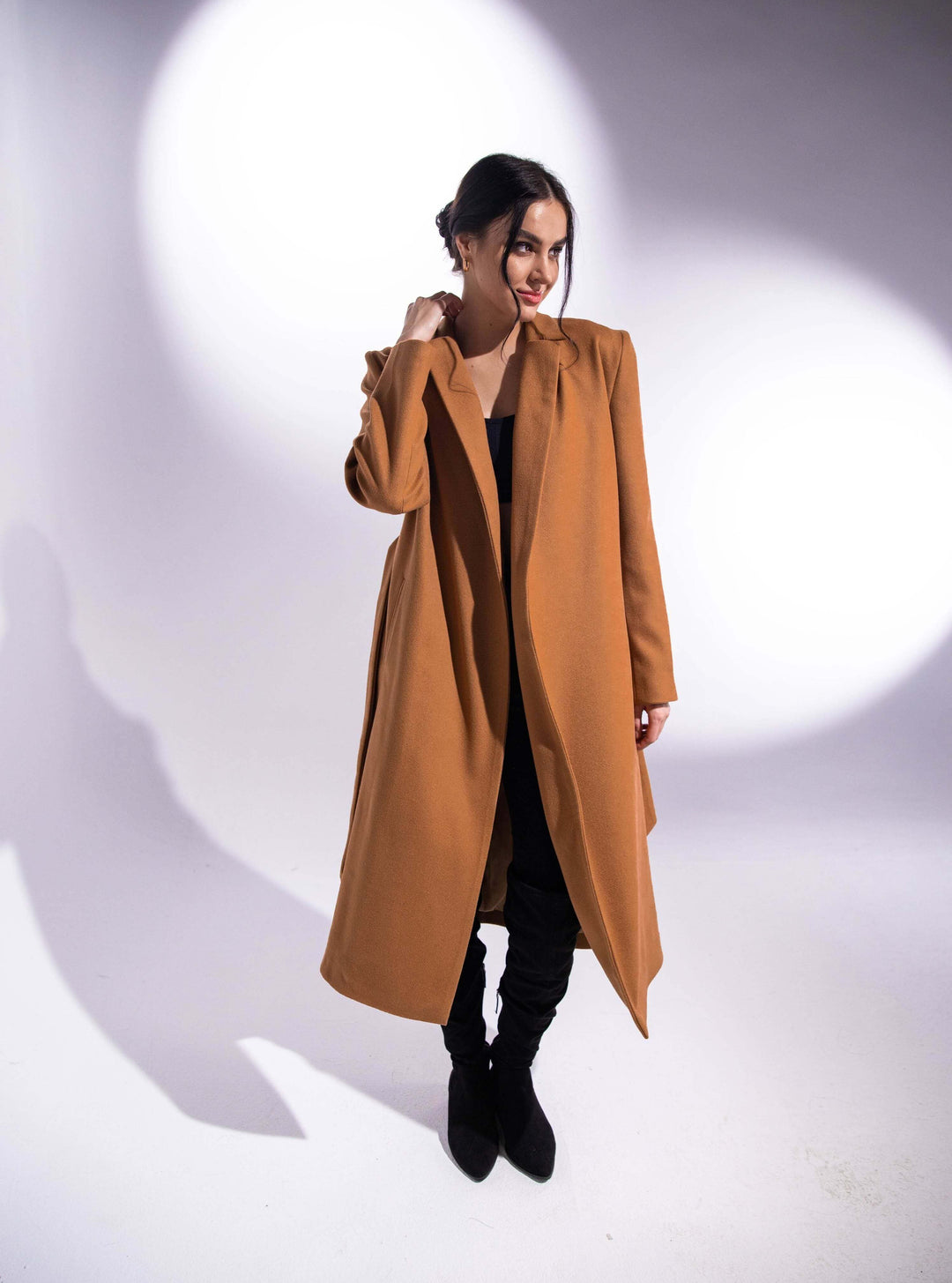 OVERSIZED LONG COAT WITH BELT