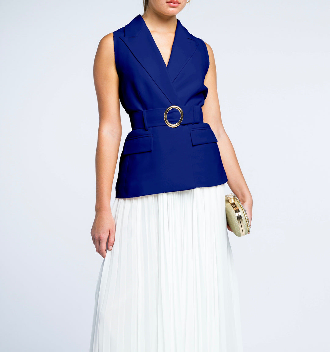 بليزر سترة بخصر محزم