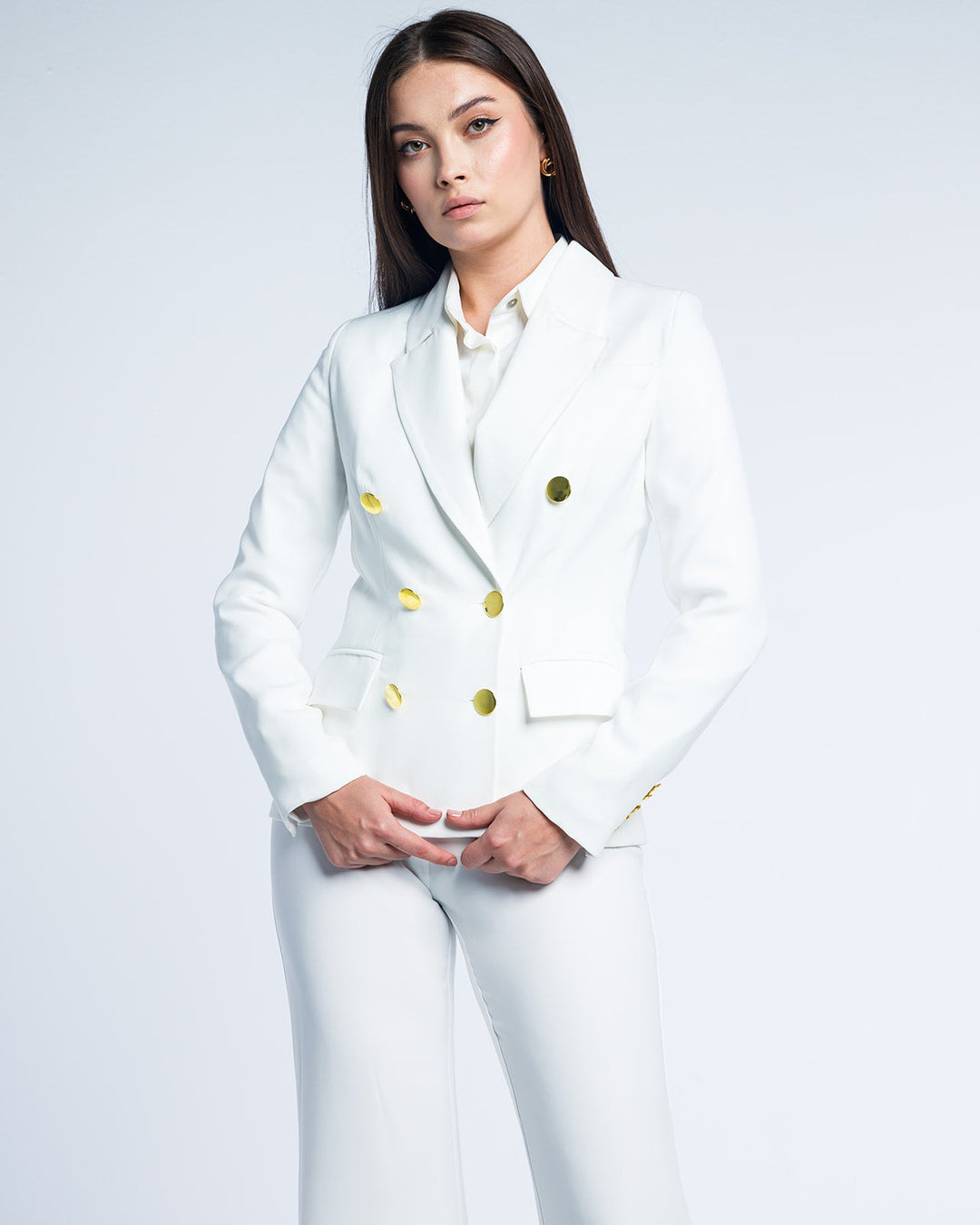 TEXTURED DOUBLE-BREASTED SUIT