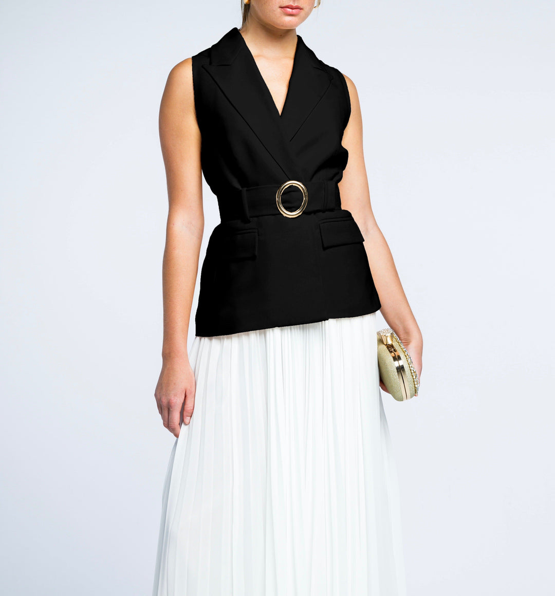 بليزر سترة بخصر محزم