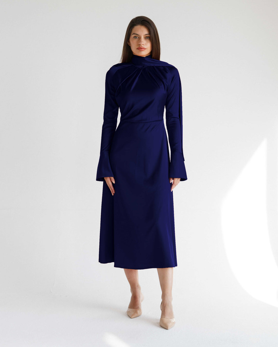 فستان ساتان روزارا