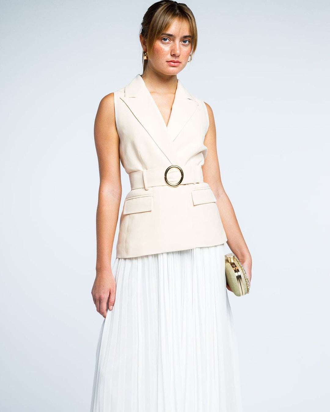 بليزر سترة بخصر محزم