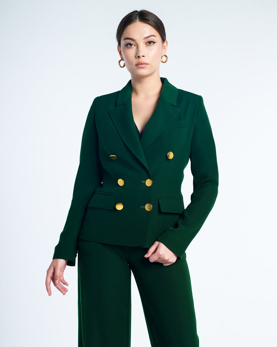 TEXTURED DOUBLE-BREASTED SUIT