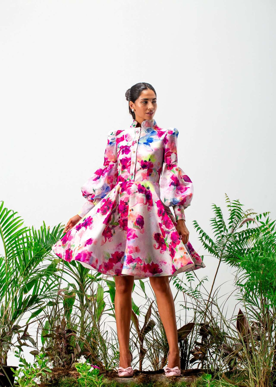 Liora long sleeves Mini Dress