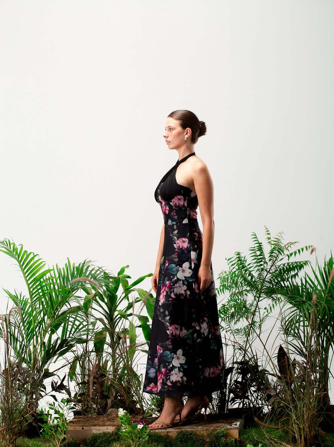 فستان بيلي الكتاني المزهر