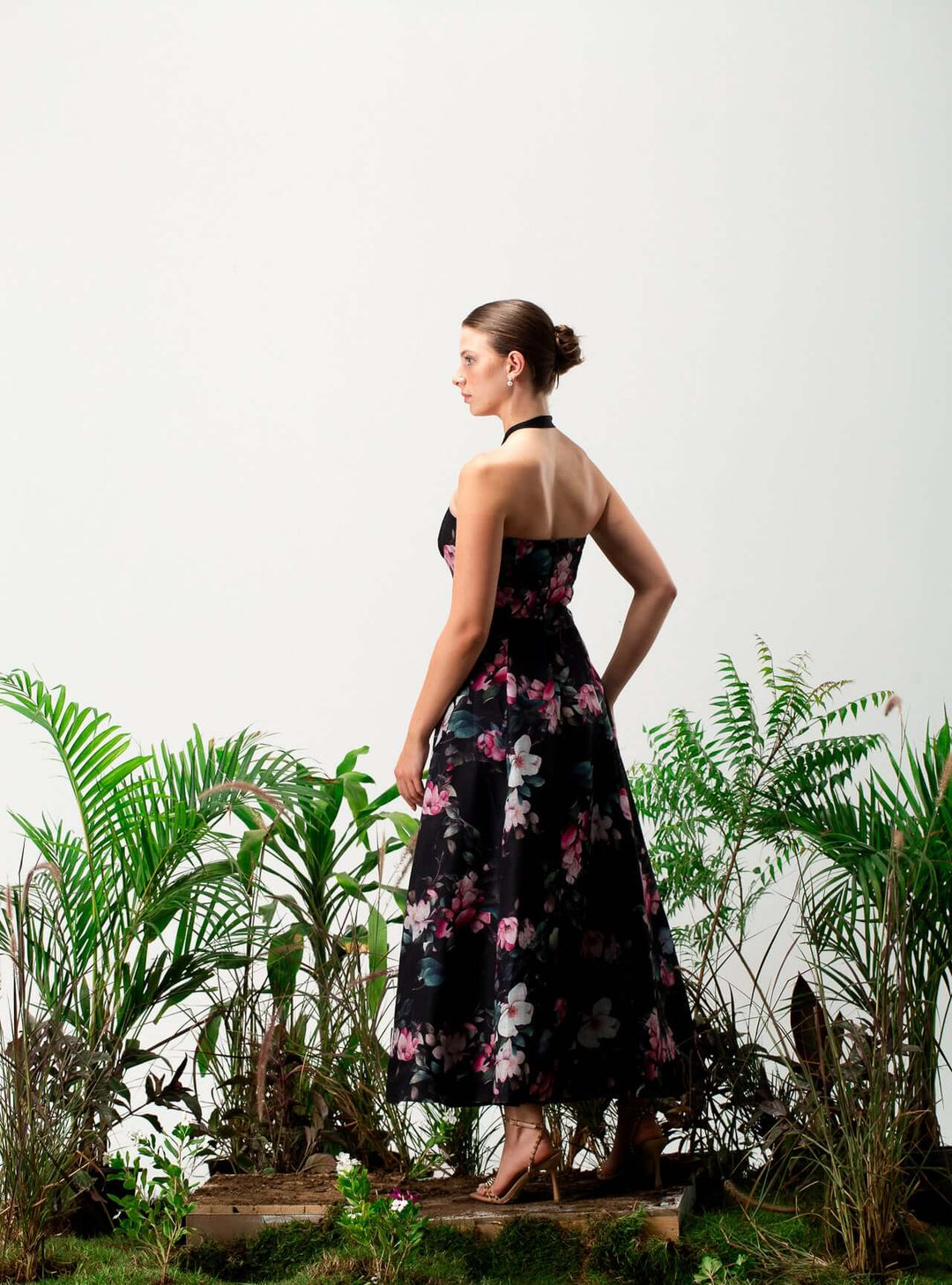 فستان بيلي الكتاني المزهر