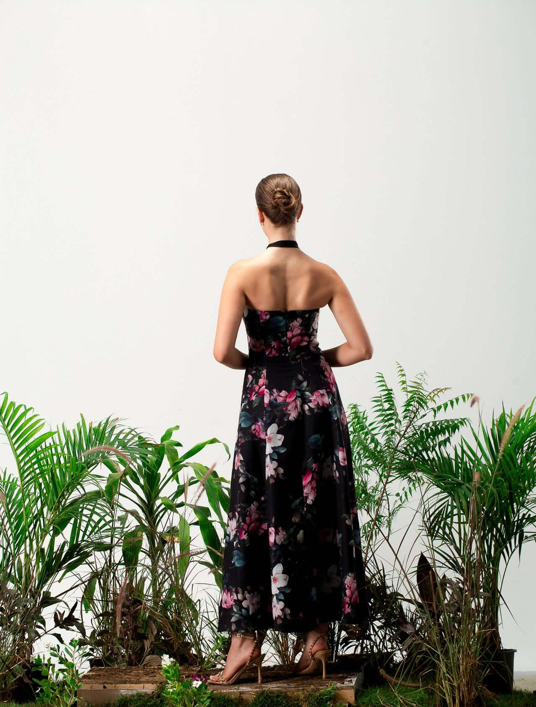 فستان بيلي الكتاني المزهر