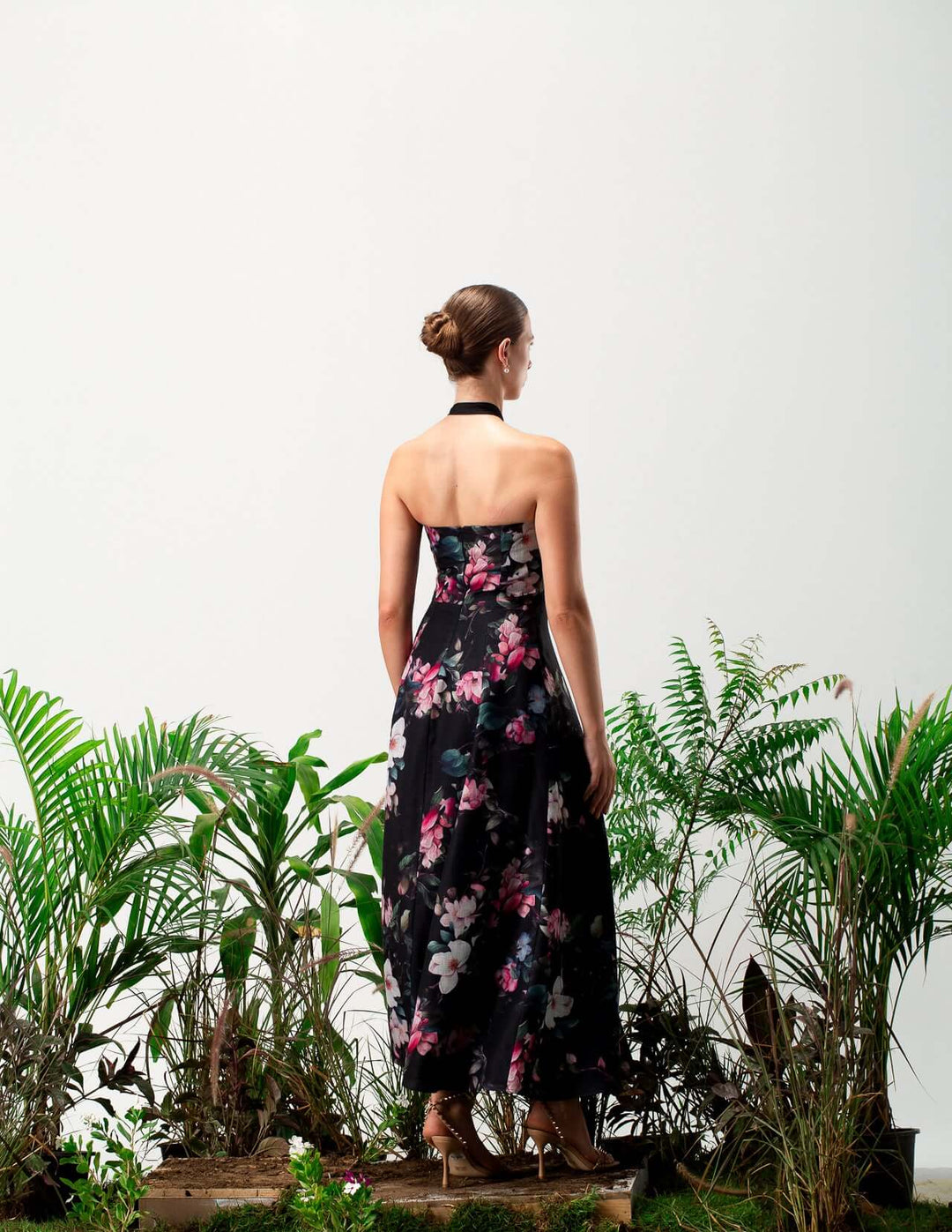 فستان بيلي الكتاني المزهر