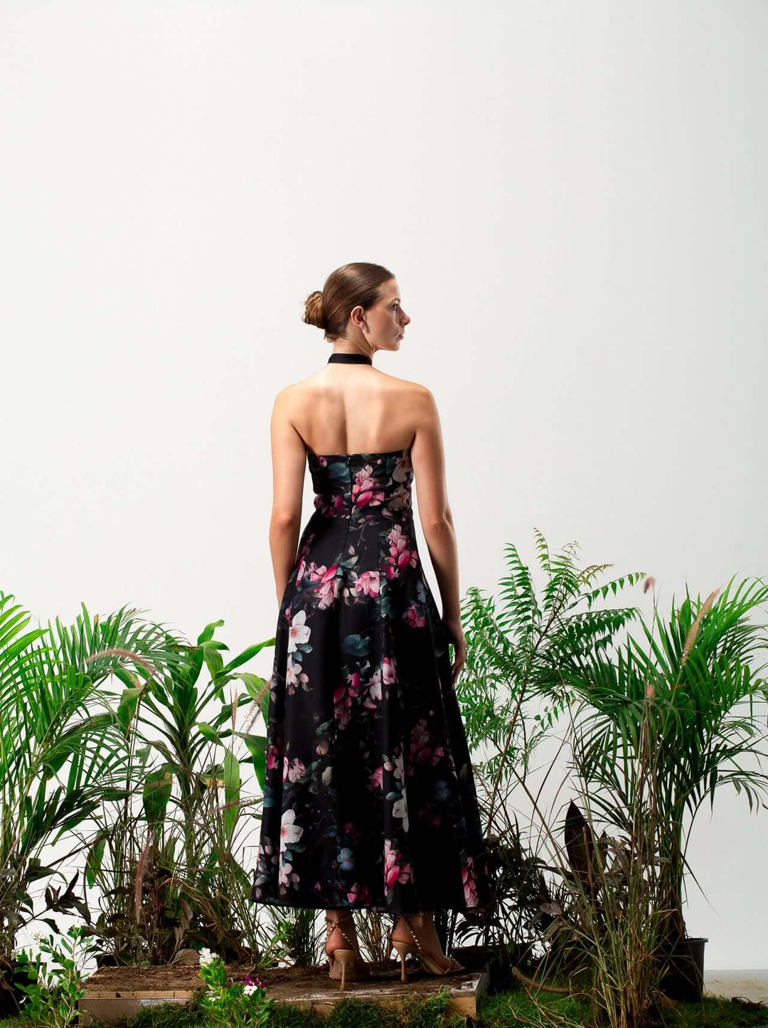 فستان بيلي الكتاني المزهر