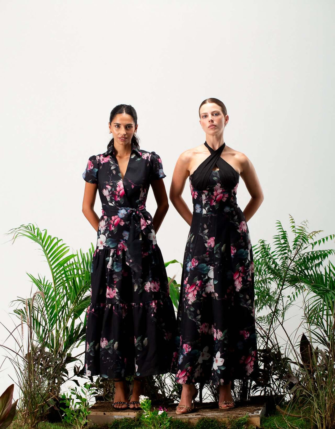 فستان بيلي الكتاني المزهر