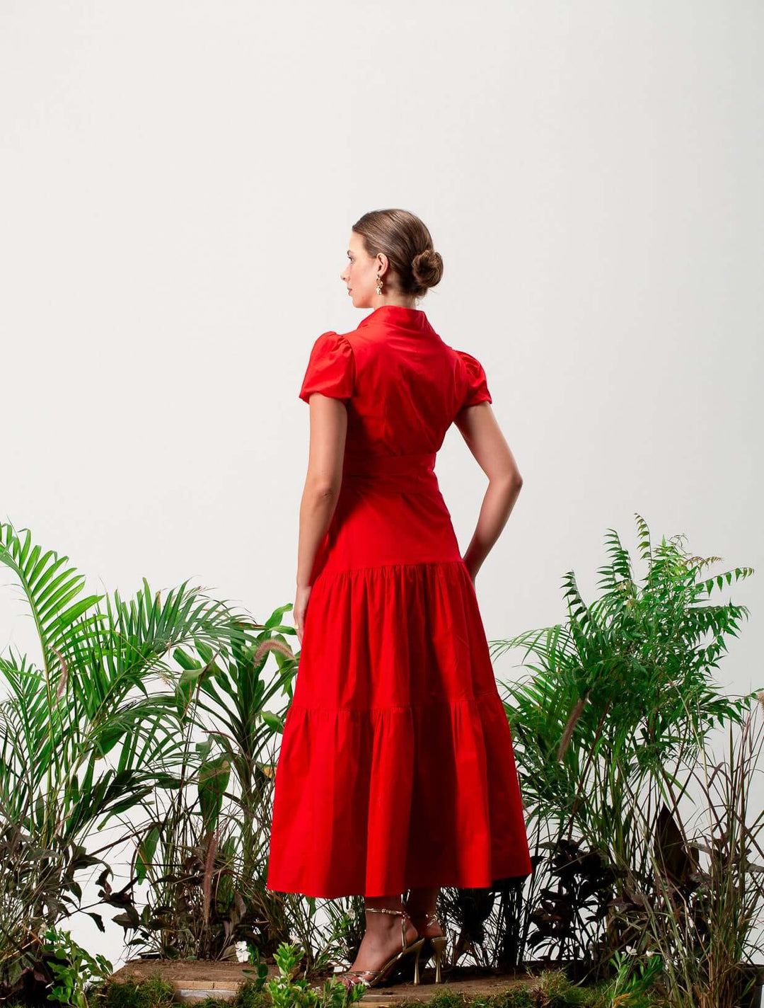 فستان بوبلين سكارلت