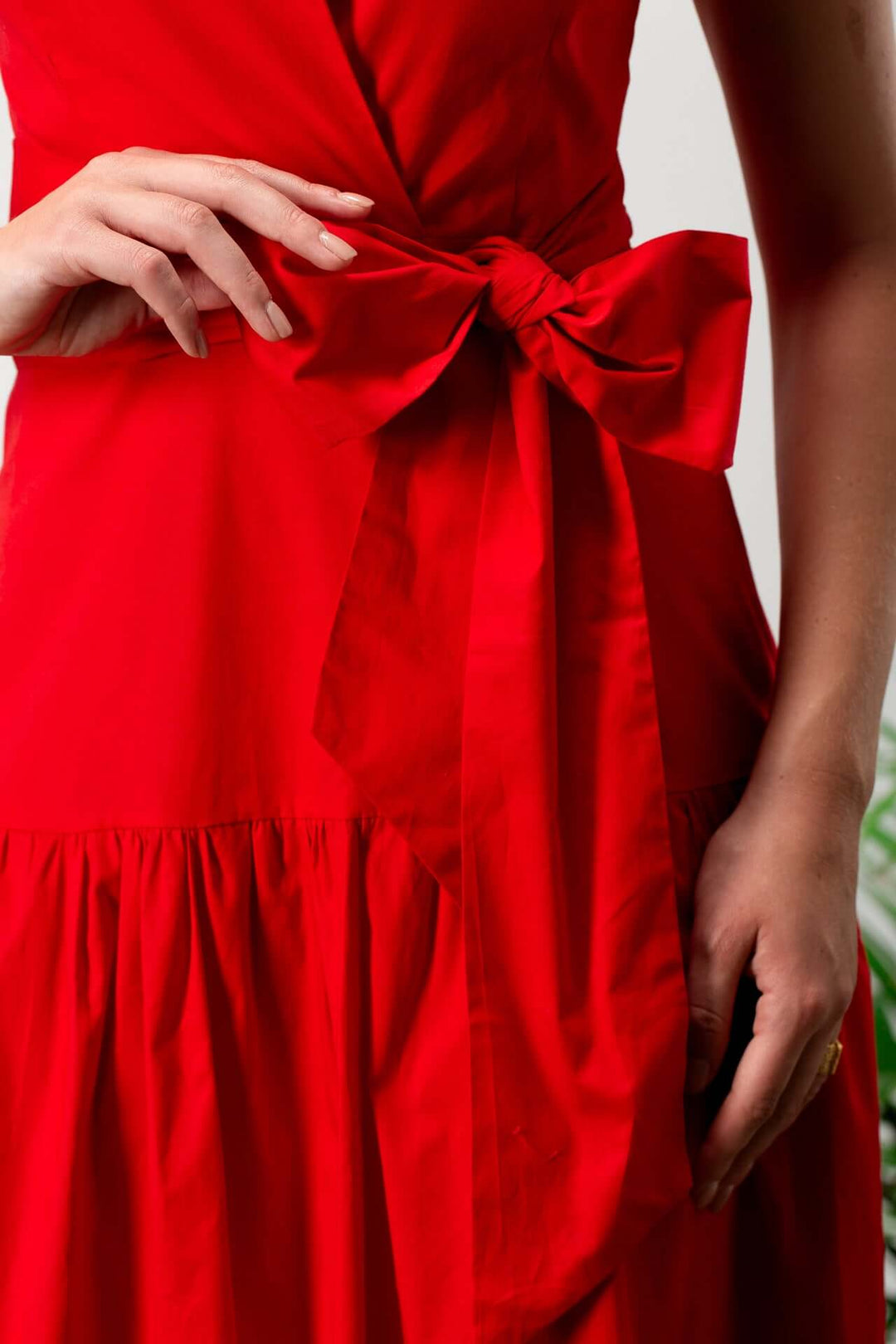 فستان بوبلين سكارلت