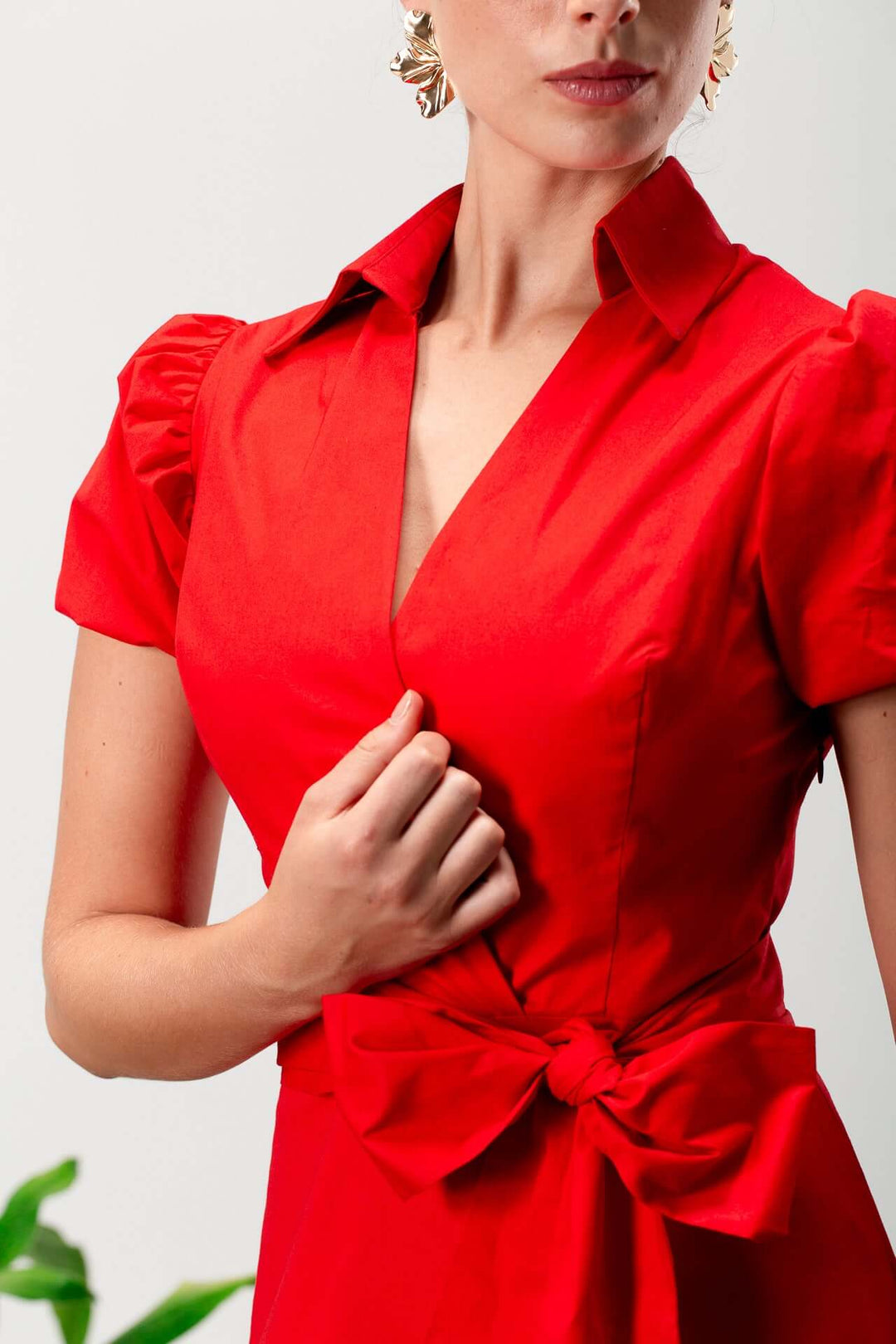 فستان بوبلين سكارلت