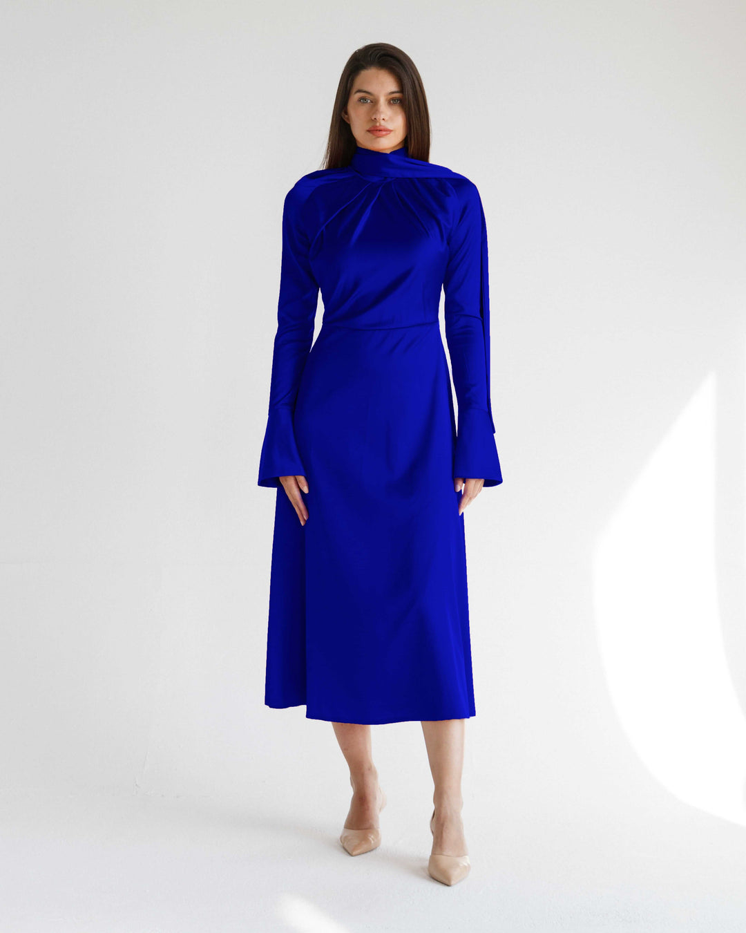 فستان ساتان روزارا