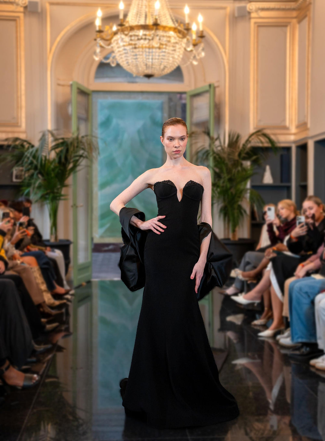 black rhinestone dress